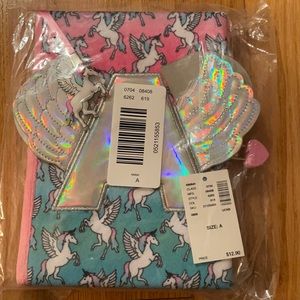 NWT JUSTICE Unicorn 🦄 Letter A Diary with Lock